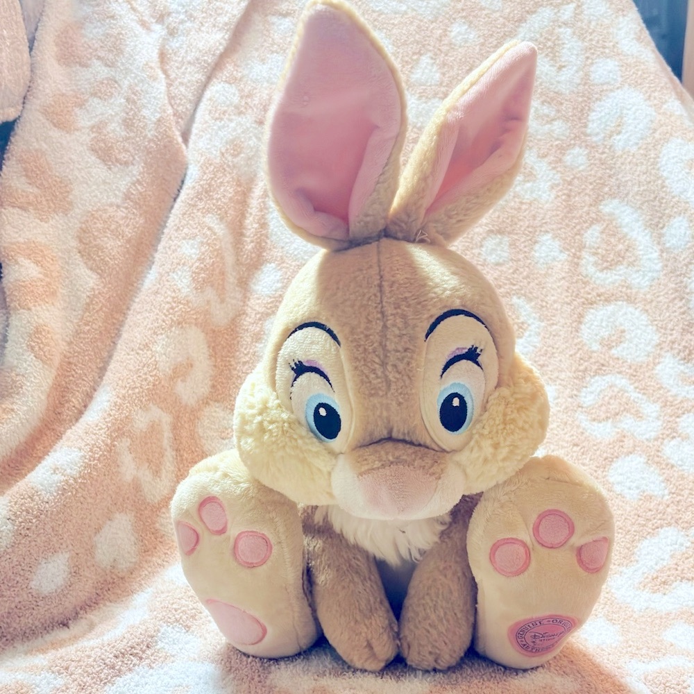 Disney Thumper Vintage Plush Stuffed Animal - Brown and Pink - Picture 2 of 7